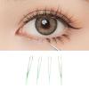4pcs Eyelash Tweezers Set, Stainless Steel False Eyelash Extension Tweezers Kit, High Hardness Multifunctional Eyelashes Applicator Tools with Tight Tip Alignment for Home Salon an (Green) view 3