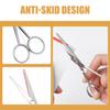 Men's Stainless Steel Anti Slip Mustache Scissors for Precision Trimming view 4