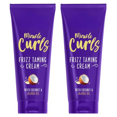 Au~ssie Miracle Curls Frizz Taming Curl Cream, for Curly Hair 6.8 fl oz (Pack of 2)