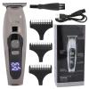 Pilipane Professional Electric Hair Clippers Barber Hair Trimmer Cordless Rechargeable LCD Display High Speed Powerful Motor for Men Home Salon Use ABS Steel Material 15.5cm Length view 1