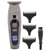 Pilipane Professional Electric Hair Clippers Barber Hair Trimmer Cordless Rechargeable LCD Display High Speed Powerful Motor for Men Home Salon Use ABS Steel Material 15.5cm Length view 4