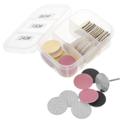 NinthAvenue Basics 1 Set Foot Grinder Sanding Discs: Nail Sanding Disc Refill Foot File Sandpaper Pads 80/150/240 Grit for Dead Skin Removal