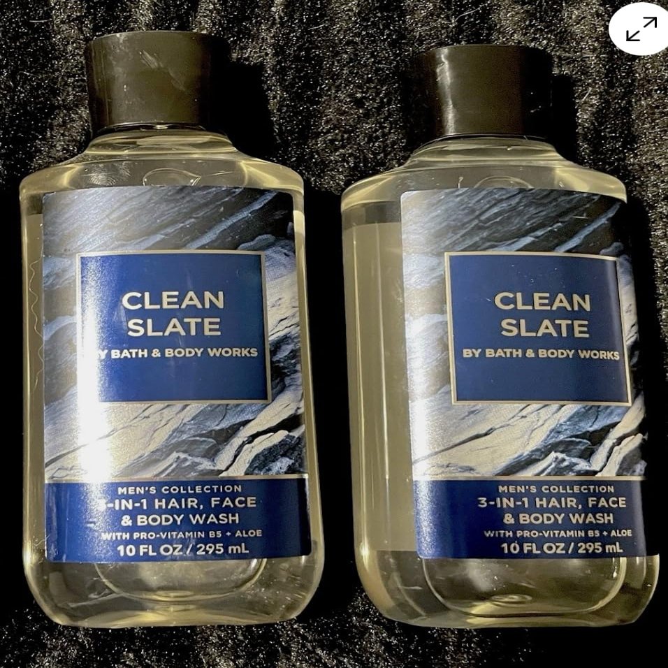2 Men's Collection CLEAN SLATE 3-in-1 Hair Face bath Body Wash