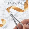 For 5-Pack Stainless Steel Cuticle Scissors - Curved Pointed Nail Clippers for Men & Women Ergonomic Manicure Tools, 9.5cm ERBUFAY(1pcs) view 3
