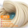 Saisifen Pre Stretched Braiding Hair Extensions for DIY Crochet Braids Ponytails and Highlight Hair #613 Blonde Synthetic Hair Extension Yaki Straight 1Pack 90g 26 Inches view 3