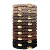 15-Pack Stretchy Braided Hair Ties - No Damage Elastic Hair Bands for Thick Curly Hair (Neutral Colors) Ponytail Holders for Women & Girls view 1
