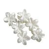 6-Pack Camellia Hair Claw Clips - Pearl White Luxury Flower Hair Accessories, Small Elegant Bang & Side Hair Clips for Women view 1