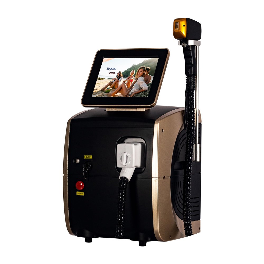 Professional Hair Removal Machine Triple wavelengths of 808nm/755nm/1064nm for Long-Term Reduction of Facial And Body Hair, Features a Cooling Function And Suitable For Both Home And Salon Use
