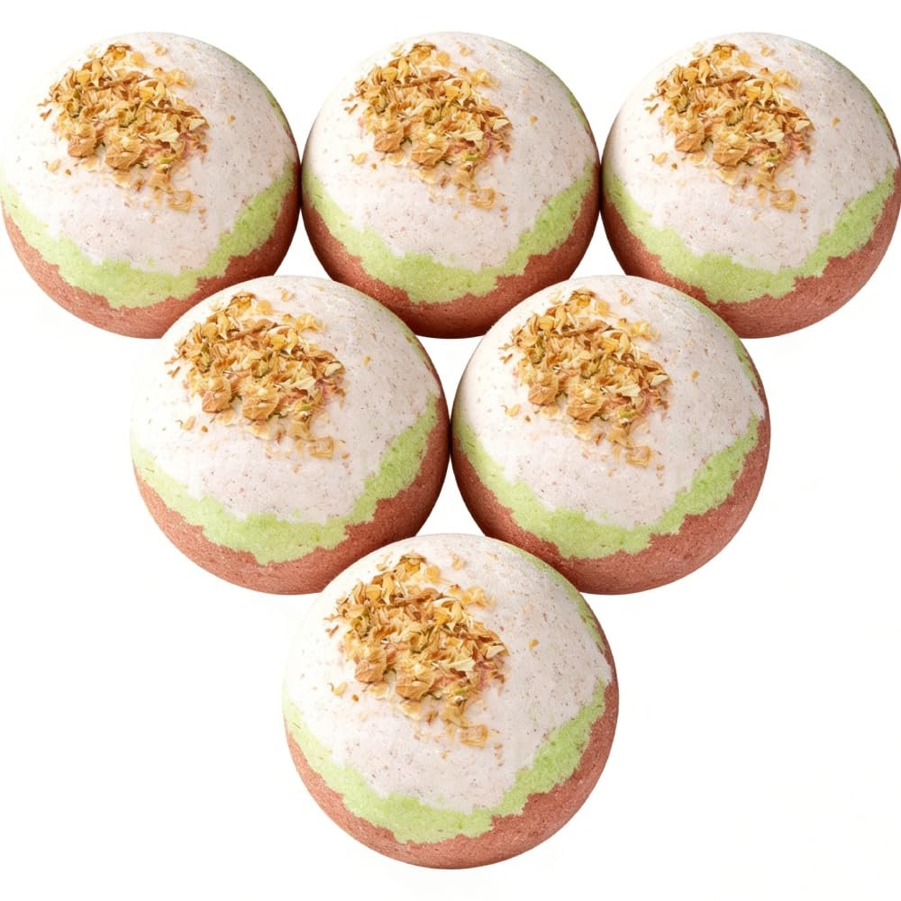 Milk Scented Bath Bomb - YC283, 3.53 oz, Pack of 6 - Perfect for Bubble Spa Bath - Essential Oil Personal Care Bath Gift for Birthday Mothers Day Christmas