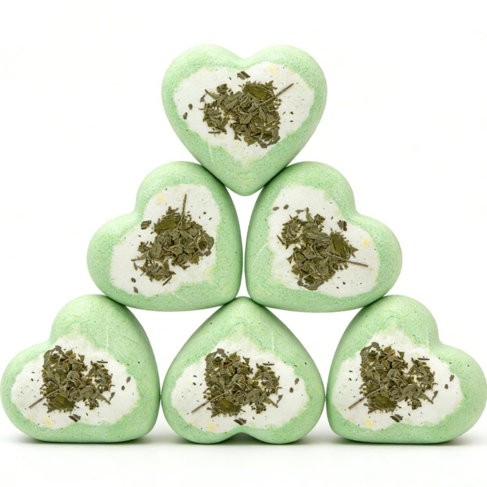 Mint Scented Bath Bomb - YC130, 3.53 oz, Pack of 6 - Perfect for Bubble Spa Bath - Essential Oil Personal Care Bath Gift for Birthday Mothers Day Christmas