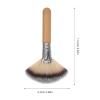 Alipis 4Pcs Face Makeup Brush Fan Shape Multi-functional Powder Foundation Blush Blending Tools for Women and Soft Bristles Short and Long Handles view 2