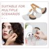 Alipis 4Pcs Face Makeup Brush Fan Shape Multi-functional Powder Foundation Blush Blending Tools for Women and Soft Bristles Short and Long Handles view 3