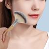 Alipis 4Pcs Face Makeup Brush Fan Shape Multi-functional Powder Foundation Blush Blending Tools for Women and Soft Bristles Short and Long Handles view 4