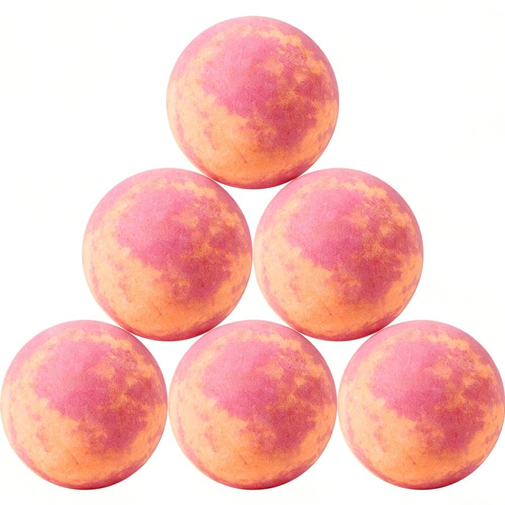 Milk Scented Bath Bomb - YC164, 3.53 oz, Pack of 6 - Perfect for Bubble Spa Bath - Essential Oil Personal Care Bath Gift for Birthday Mothers Day Christmas