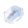 AUTSUPPL 4Pcs Cosmetic Pencil Sharpener with Protective Lid for Brow Lipstick Eyeliner Pencils Rust-Resistant Abs Cover Suitable for Large and Small Makeup Tools Random Color view 2