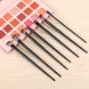 10 PCS Eye Makeup Brush, Eyeshadow Brush Set, Synthetic Fiber Brushes for Eyeshadow Eyeliner Eyebrow, Soft Portable Travel Kit with Storage Pouch view 3