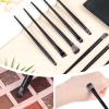10 PCS Eye Makeup Brush, Eyeshadow Brush Set, Synthetic Fiber Brushes for Eyeshadow Eyeliner Eyebrow, Soft Portable Travel Kit with Storage Pouch view 4