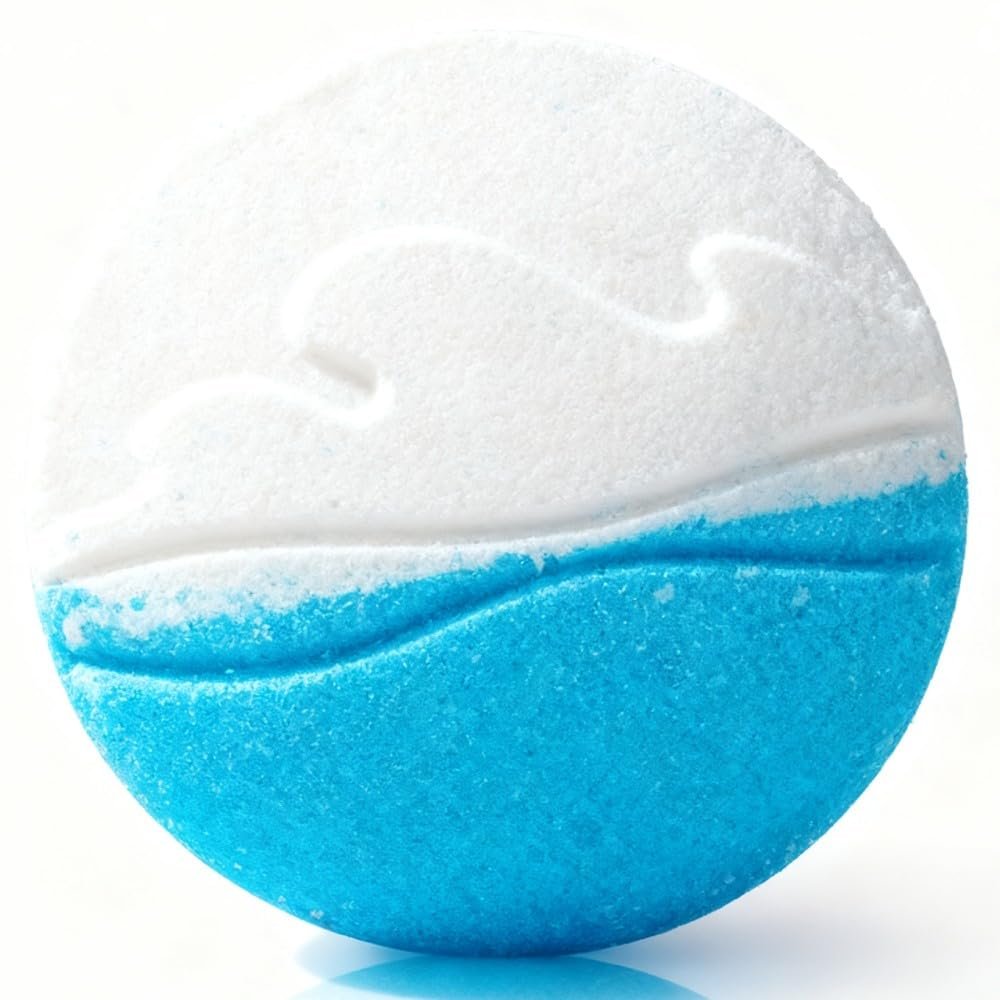 Ocean Scented Bath Bomb - YC0215, 3.53 oz, Pack of 1 - Handmade SPA Bubble Bath for Relaxing - Essential Oil Personal Care Bath Gift for Birthday Mothers Day Christmas