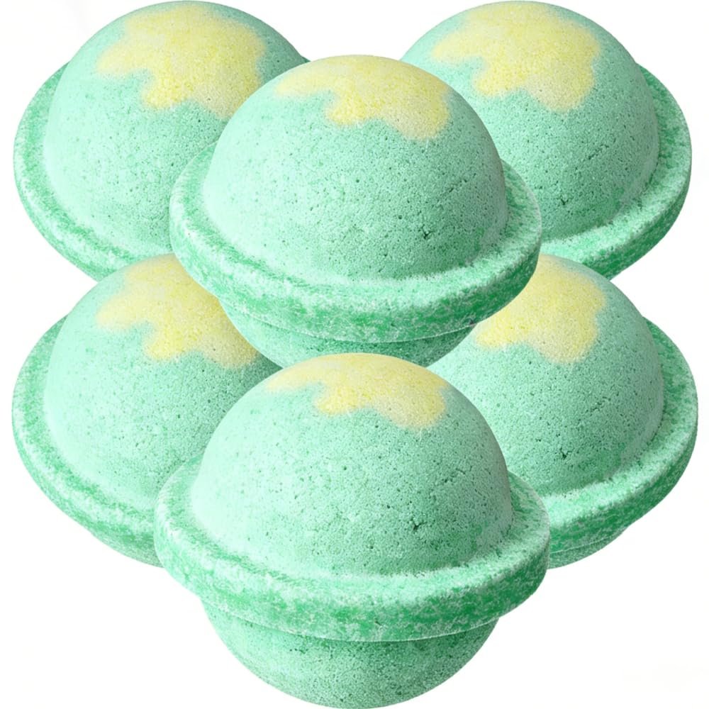 Milk Scented Bath Bomb - YC175, 4.23 oz, Pack of 6 - Perfect for Bubble Spa Bath - Essential Oil Personal Care Bath Gift for Birthday Mothers Day Christmas