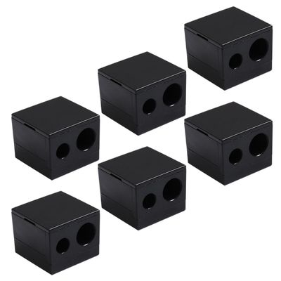 AUTSUPPL 6pcs Dual Cosmetic Pencil Sharpener Makeup Eye Brow Tool for Women Manual Eyeliner Lip Liner Accessories for Home Office School