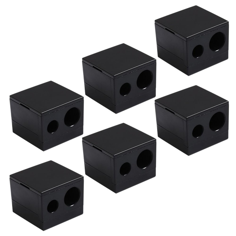 AUTSUPPL 6pcs Dual Cosmetic Pencil Sharpener Makeup Eye Brow Tool for Women Manual Eyeliner Lip Liner Accessories for Home Office School