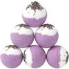 Lavender Scented Bath Bomb - YC063, 3.53 oz, Pack of 6 - Perfect for Bubble Spa Bath - Essential Oil Personal Care Bath Gift for Birthday Mothers Day Christmas view 1