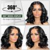 12-30 inch long women's wig black synthetic fiber front lace fluffy black wig with bangs party role-playing wig for girls (14inch) view 3