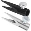 AUTSUPPL 2Pcs Manual Eyebrow Pencil Sharpener for Eyeliner and Lip Liner Dual-Sided Metal Sharpening Tool with U-Shaped Slot Portable Compact Design for Precise Makeup Detailing view 1