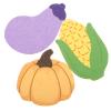 AUTSUPPL 3pcs Bath Sponge Body Scrubber Soft Exfoliating Loofah for Shower and Gym Travel Gentle Skin Cleanser with Playful Corn Eggplant Pumpkin Designs Portable Back Scrubber Pads view 1