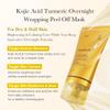 medicube Kojic Acid Overnight Care & Nourish Duo for Troubled Skin: Kojic Acid Turmeric Overnight Wrapping Peel Off Mask 2.0 and Kojic Acid Turmeric Clarifying & Balancing Capsule Serum view 2