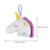 IWOWHERO 2Pcs Unicorn Bath Sponge Shower Ball Cartoon Exfoliating Mesh Pouf for Gentle Skin Cleansing and Rich Lather Soft Skin-Friendly Bathroom Accessories in White view 2
