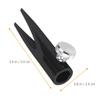 IWOWHERO 2Pcs Metal Makeup Pencil Sharpener for Lip Liner and Eye Pencil Dual-Sided Manual Sharpener for Women Portable Black and Gold view 4