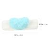LIFKICH 2pcs Elastic Coral Fleece Hair Bands with Heart Decoration Stretchy Makeup Headbands for Women and Soft Wash Face Headband for Skincare and Spa Use Comfortable Fit view 3