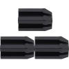 HAKIDZEL 3Pcs Dual Eyebrow Pencil Sharpeners for Makeup Black Cosmetic Pencil Sharpener for Eyeliner and Lip Liner Smooth Wood Sharpening Tool for Precise Beauty Supplies view 1