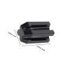 HAKIDZEL 3Pcs Dual Eyebrow Pencil Sharpeners for Makeup Black Cosmetic Pencil Sharpener for Eyeliner and Lip Liner Smooth Wood Sharpening Tool for Precise Beauty Supplies view 2