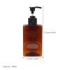2 Pack Square Petg Pump Dispenser Bottle 280ml Refillable Portable view 2