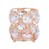 WRITWAA Rhinestone Makeup Brush Organizer Large Capacity Desktop Pen Container Stylish Holder for Cosmetic Brushes and Stationery Storage Shiny Bling Design for Home Office Vanity view 1