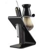 CIYODO Men's Dual-tone Angled Razor Stand and Shaving Brush Holder Organizer for Bathroom, Salon, and Travel Compatible with Manual Razors Keeps Shaving Kit Dry and Clean Gift for Fathers view 3