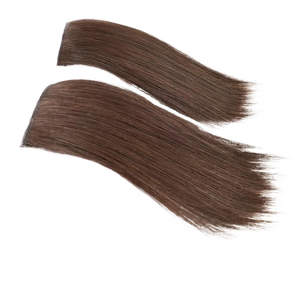 ALLUREMOUR Wig Piece Invisible Fluffier Thickened Hair On Both Sides Top Hair Replacement For Women (2K 15 Light brown)