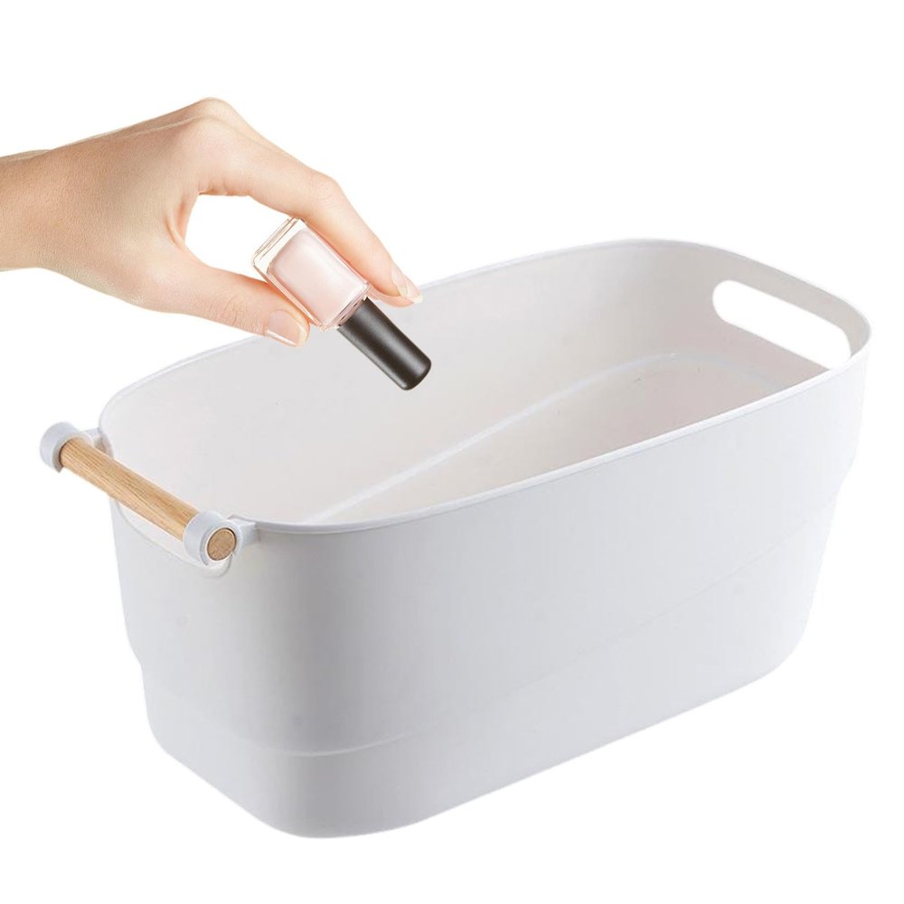 JHKNNK Sturdy Plastic Nail Soak Bowl for Manicure Hand Care Nail Art Soaking Container and Cuticle Softening