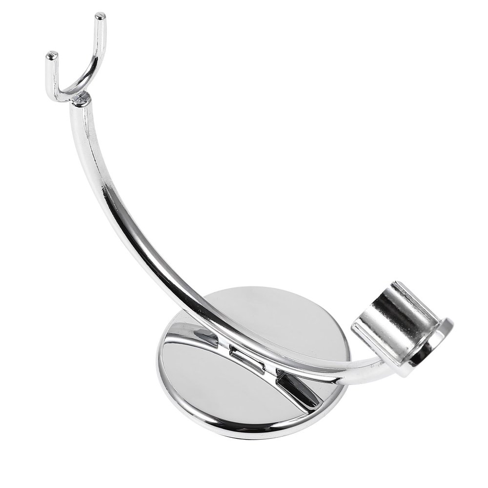 HOMOCONO Stable Silver Straight Razor Holder Stand for Men Beard Shaving Tool Supporter Shaving Razor Storage Accelerates Air Drying Neat Bathroom Organizer