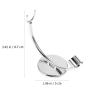 HOMOCONO Stable Silver Straight Razor Holder Stand for Men Beard Shaving Tool Supporter Shaving Razor Storage Accelerates Air Drying Neat Bathroom Organizer view 2