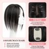 isheeny Human Hair Topper for Women 10Inch Real Human Hair Toppers For Changing Your Look, Natural Black Hair Pieces for Women view 3