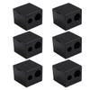CIYODO 6pcs Makeup Pencil Sharpener for Eyeliner and Lip Liner Portable Cosmetic Pen Sharpener with Two Lightweight and Travel-Friendly Eyebrow Tool in Black view 1