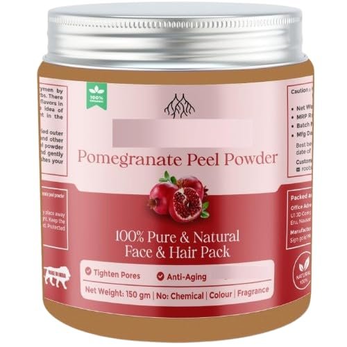 5.29Ounce | 150Grm - 100% pure and Organic Pomegranate Peel Powder - Hygienically processed