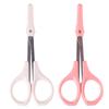 DONFAMDS 2PCS Beauty Scissors Eyebrow and Eyelash Trimmer High Precision Stainless Steel Curved and Straight Blades for Women Grooming Travel Use view 1