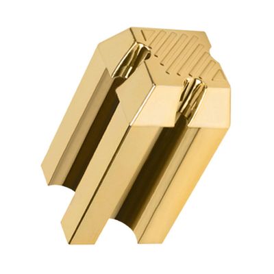 DONFAMDS Practical Cosmetic Pencil Sharpener for Eyeliner and Eyebrow Pencils Unique Golden Design Nib Cutter Compatible with Makeup Tools and Easy to Use