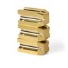 DONFAMDS Practical Cosmetic Pencil Sharpener for Eyeliner and Eyebrow Pencils Unique Golden Design Nib Cutter Compatible with Makeup Tools and Easy to Use view 3