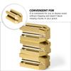 DONFAMDS Practical Cosmetic Pencil Sharpener for Eyeliner and Eyebrow Pencils Unique Golden Design Nib Cutter Compatible with Makeup Tools and Easy to Use view 4