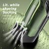 Built In Vacuum Trimmer for Mustache & Beard  Waterproof Rechargeable Vacuum Beard Trimmer with Adjustable Length Comb, Dual-Motor No-Mess Facial Hair Clipper for Sideburns & Stubble (Blue) view 2